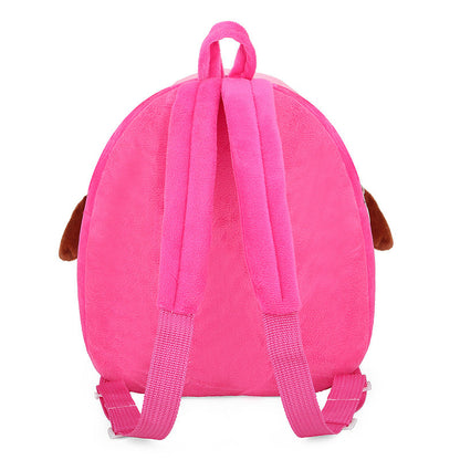 Cartoon Cute Kids Backpack for Girls, Toddler Preschool School Bag with Sunflower Doll Plush, Children’s Double Shoulder Bag