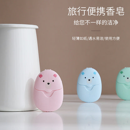 50 Travel Portable Soap Tablets Hand-washing Soap Disposable Travel Carry-on Pocket Mini Small Soap Paper