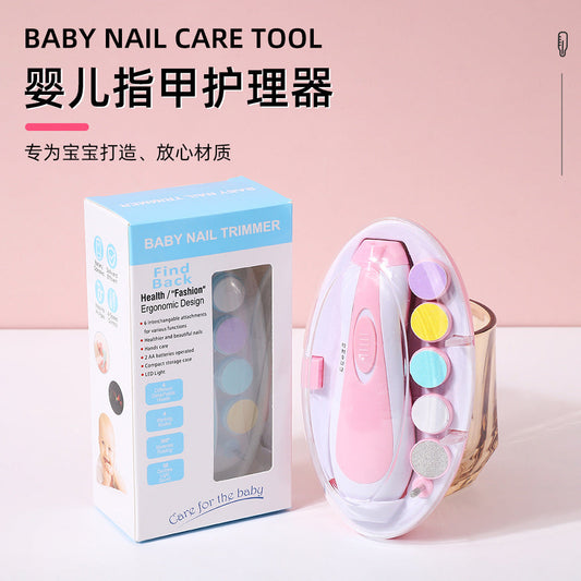 Baby Electric Nail Polisher, Multifunctional Anti-Scratch Kidsren's Nail Polisher, Baby Manicure Tool Set