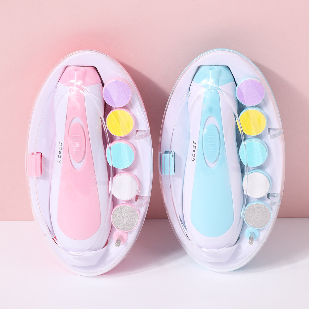 Baby Electric Nail Polisher, Multifunctional Anti-Scratch Kidsren's Nail Polisher, Baby Manicure Tool Set