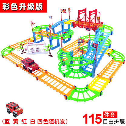 DIY Versatile Track Car Assembly Electric Kids Educational Toy Car City Train (Direct Shipping Available, Free Shipping)