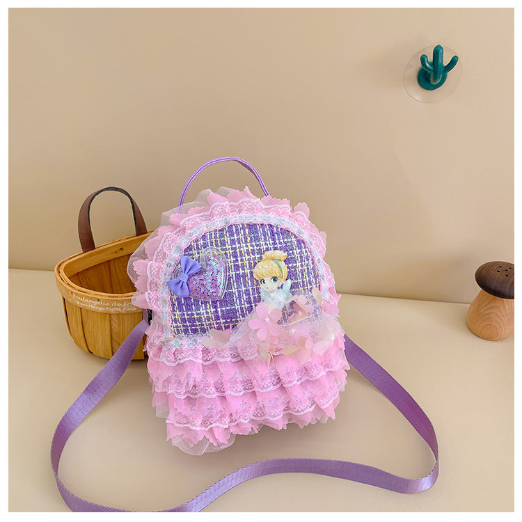Mini Kids Backpack Cute Princess Coin Purse Accessory Bag 2023 New Travel Little-Chanel Style Backpack Wholesale
