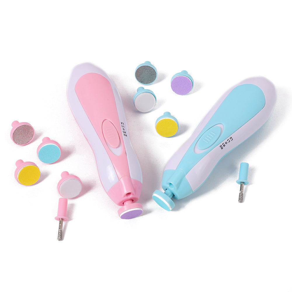 Baby Electric Nail Polisher, Multifunctional Anti-Scratch Kidsren's Nail Polisher, Baby Manicure Tool Set