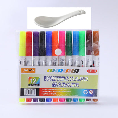 Trending Creative Floating Pen 12-Color Erasable, Washable Whiteboard Markers — Water-Based Markers for Students, Teaching & Office (Wholesale)