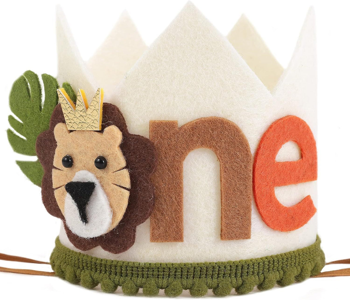 Amazon Cross-Border Kids 1st Birthday Lion Crown Decoration, Birthday Animal Crown Party Supplies