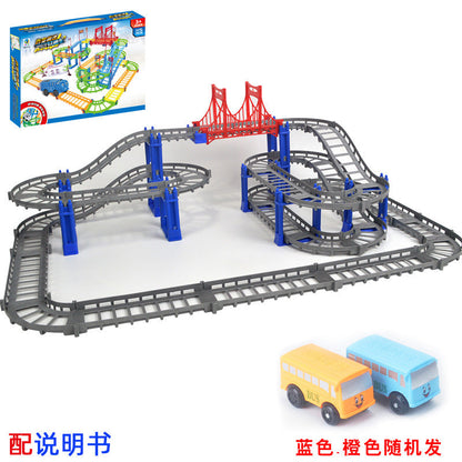 DIY Versatile Track Car Assembly Electric Kids Educational Toy Car City Train (Direct Shipping Available, Free Shipping)