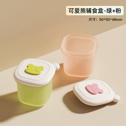 Baby Food Freezer Compartment Baby Food Box Compartment Independent Storage and Packaging Meat Puree Thick Soup Baby Silicone Food Supplement Mold