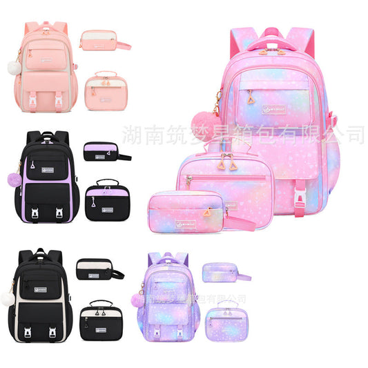 New Amazon Backpack Set for Elementary & Middle School Students (3-Piece) Lightweight, Weight-Reducing & Waterproof School Backpacks, Double Shoulder Bags