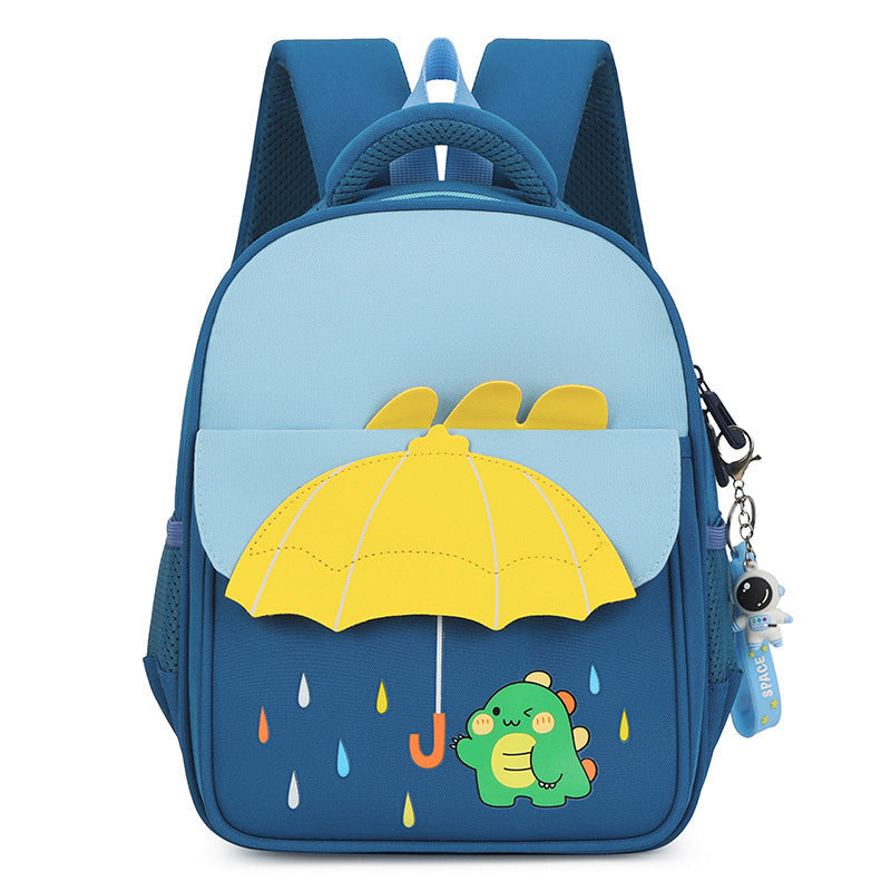 Cross-Border Ready Stock New Kids Umbrella Design Backpack 3-7 Years Old Children, Cartoon Lightweight School Bag for Kindergarten & Primary School