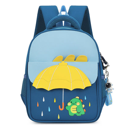 Cross-Border Ready Stock New Kids Umbrella Design Backpack 3-7 Years Old Children, Cartoon Lightweight School Bag for Kindergarten & Primary School