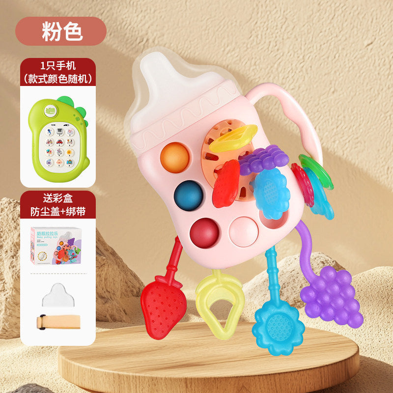 Pull-And-Play Baby Toy for 6 Months and Up, Educational and Chewable, Suitable for 0-1 Year Old Boys and Girls