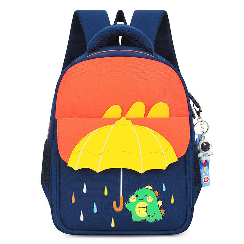 Cross-Border Ready Stock New Kids Umbrella Design Backpack 3-7 Years Old Children, Cartoon Lightweight School Bag for Kindergarten & Primary School