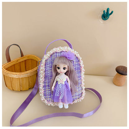 Mini Kids Backpack Cute Princess Coin Purse Accessory Bag 2023 New Travel Little-Chanel Style Backpack Wholesale