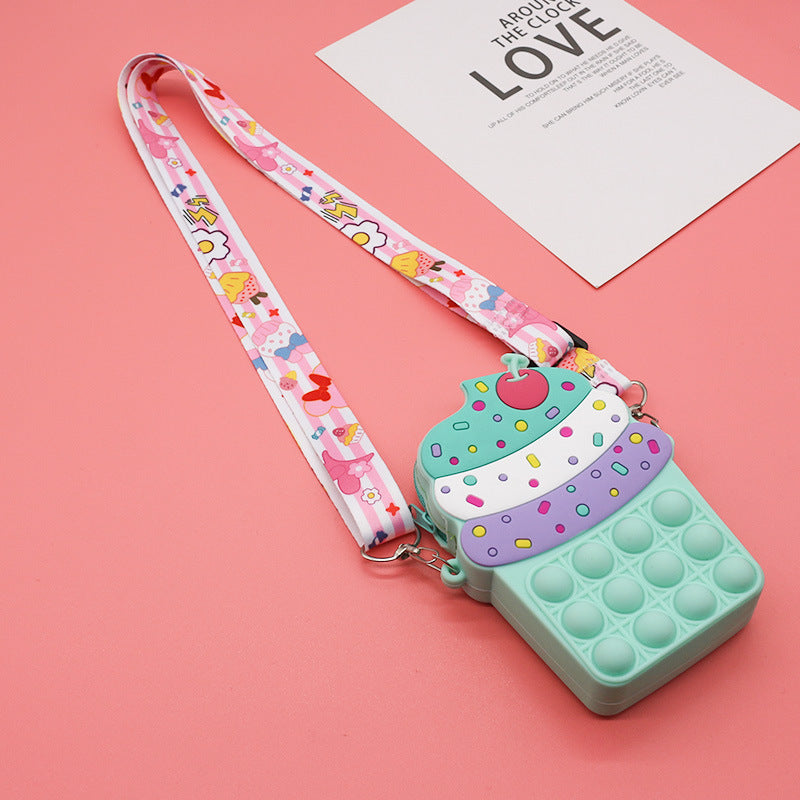 Mouse Repellent Pioneer Kids Fashion Crossbody Bag for Boys — Trendy, Cute, Casual Korean Style, Personalized Silicone Stress-Relief Bag