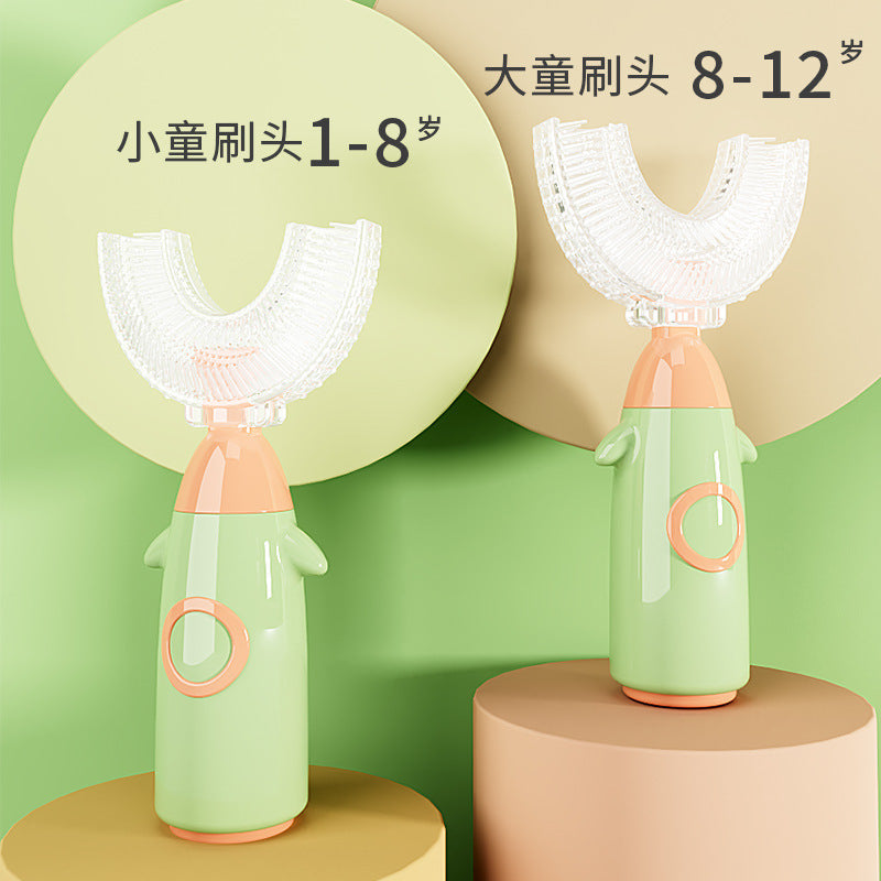 Silicone Children U-shaped Toothbrush Manual Lazy Toothbrush Baby Mouth Tooth Cleaner Wholesale