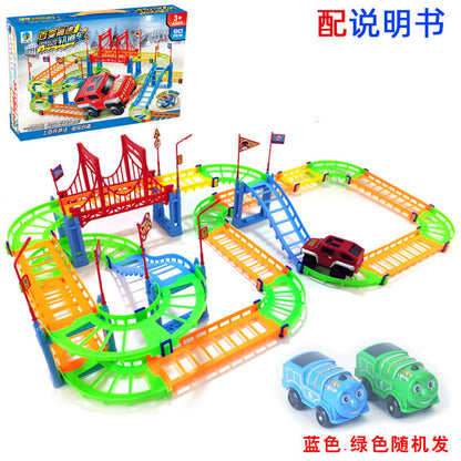 DIY Versatile Track Car Assembly Electric Kids Educational Toy Car City Train (Direct Shipping Available, Free Shipping)