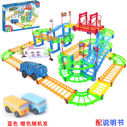 DIY Versatile Track Car Assembly Electric Kids Educational Toy Car City Train (Direct Shipping Available, Free Shipping)