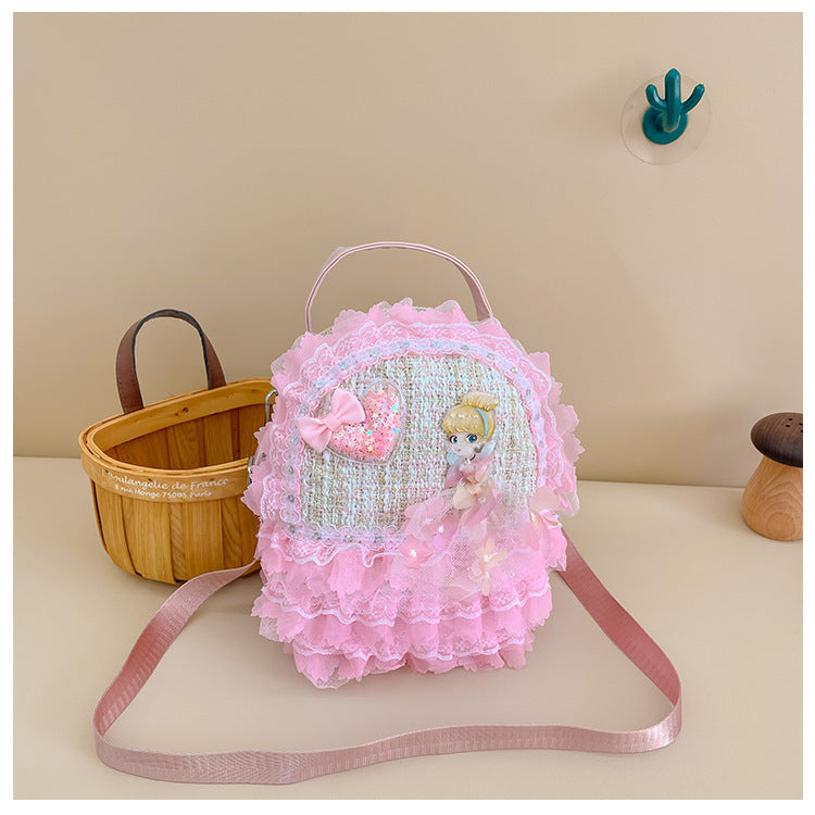 Mini Kids Backpack Cute Princess Coin Purse Accessory Bag 2023 New Travel Little-Chanel Style Backpack Wholesale