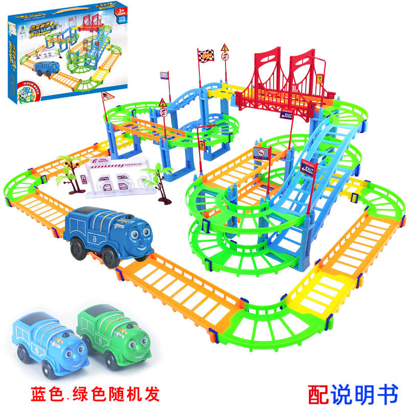 DIY Versatile Track Car Assembly Electric Kids Educational Toy Car City Train (Direct Shipping Available, Free Shipping)