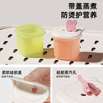 Baby Food Freezer Compartment Baby Food Box Compartment Independent Storage and Packaging Meat Puree Thick Soup Baby Silicone Food Supplement Mold