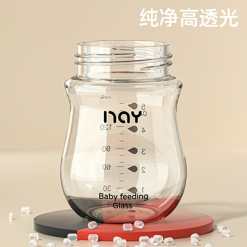 Nuoaiin High Borosilicate Glass Baby Bottle for Newborns, Wide-Caliber, Anti-Colic, Anti-Choking, Manufacturer in Stock, Cross-Border