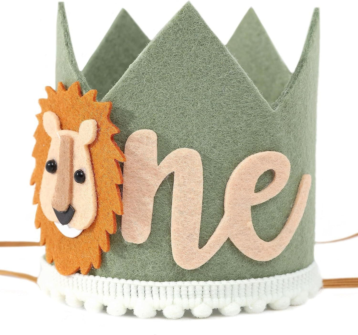 Amazon Cross-Border Kids 1st Birthday Lion Crown Decoration, Birthday Animal Crown Party Supplies