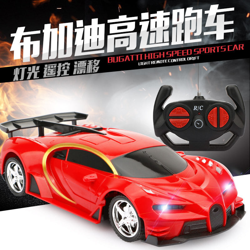 Remote Control Kids Electric Off-Road Racing Car 4-Channel Rechargeable Simulated RC Jeep Toy Vehicle for Cross-Border